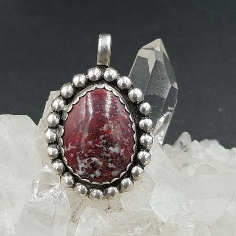 Artisan Kay Johnson Sterling Dinosaur Bone Pendant